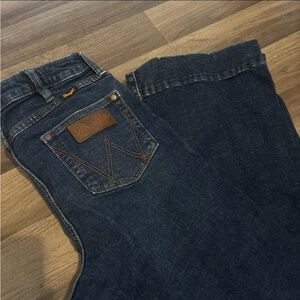 Wrangler Women's Dark Blue Flare Jeans